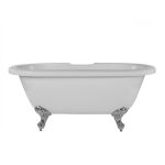 KRIS II Acrylic Clawfoot Double Ended Tub