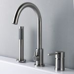 Roman Deck Mount Tub Faucet with Handshower