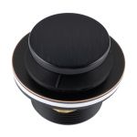 Solid Brass Copper Tub Drain - Matte Black