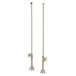 Clawfoot Tub Straight Tub Supply Lines with Shut Off Valves