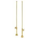 Clawfoot Tub Straight Tub Supply Lines with Shut Off Valves