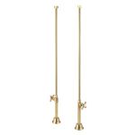 Clawfoot Tub Straight Tub Supply Lines with Shut Off Valves