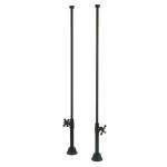 Clawfoot Tub Straight Tub Supply Lines with Shut Off Valves