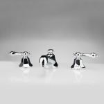 Nouveau Widespread Bathroom Sink Faucet - Metal Lever Handles