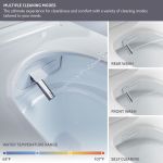 Heated Seat Smart Toilet Bidet Combo