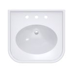 Crest 26 Inch Pedestal Bathroom Sink - 8 Inch Faucet Drillings