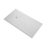 Stone Shower Base - White Slate