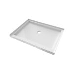 Maidstone Rejuvenate 36 in. D x 48 in. W x 2 3/4 in. H Center Drain Single Threshold Shower Base in White