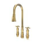 Widespread Kitchen Faucet With Pull Down Spring Spout