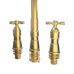 Widespread Kitchen Faucet With Pull Down Spring Spout