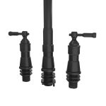 Widespread Kitchen Faucet With Pull Down Spring Spout