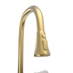 Widespread Kitchen Faucet With Pull Down Spring Spout