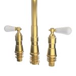 Widespread Kitchen Faucet With Pull Down Spring Spout