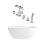 Jackson Acrylic Double Ended Freestanding Tub Package