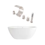 Jackson Acrylic Double Ended Freestanding Tub Package