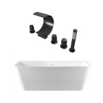 Tiberius Acrylic Double Ended Freestanding Tub and Faucet Package