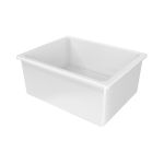 24 Inch Drop-In Fireclay Utility Sink - White