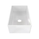 30 Inch Wall Mount Fireclay Utility Sink - White