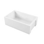 33 Inch Fireclay Farmhouse Sink - White