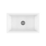 33 Inch Fireclay Farmhouse Sink - White