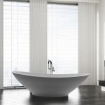 Grasse 74 Inch Mineralcast Solid Surface Tub 