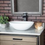 Eze MineralCast Vessel Sink - Matte White