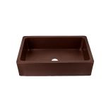 30 Inch Copper Single Bowl Drop-In Sink