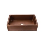 30 Inch Copper Single Bowl Drop-In Sink