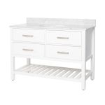 Holden 48 Inch Birch and Oak Console Vanity