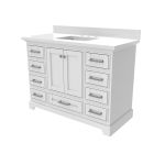 Hampshire 48 Inch Oak Vanity with Rectangle Sink