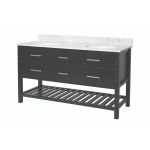 Holden 60 Inch Birch and Oak Console Vanity