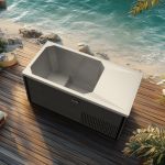 Revive 67 Inch Polar Hot Freestanding Tub - Gray