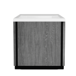 Revive 67 Inch Polar Hot Freestanding Tub - Gray