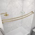Dual Curved Shower Curtain Rod