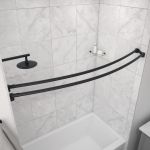 Dual Curved Shower Curtain Rod