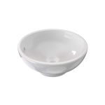 Modern 17 Inch Round White Vessel Bathroom Sink