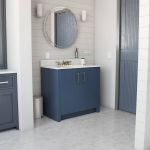Wexler 36 Inch Solid Oak Bathroom Vanity with Undermount Sink