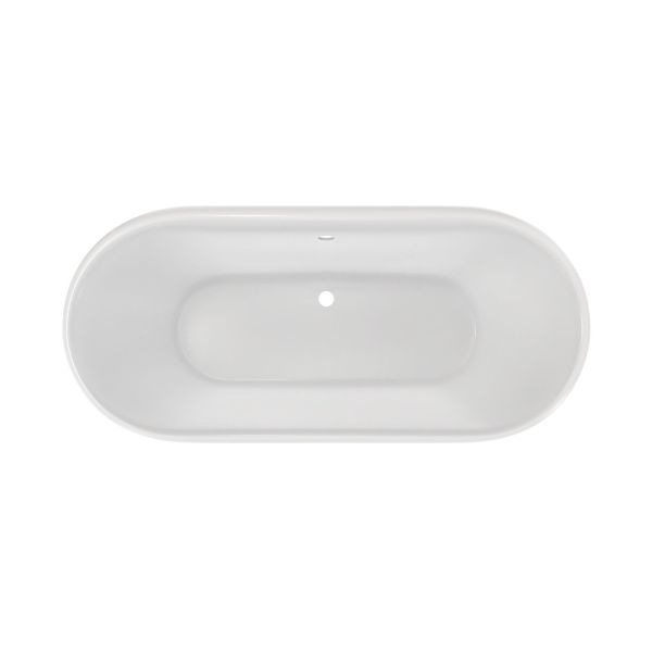 Paloma Cast Iron Double Ended Clawfoot Tub - No Faucet Drillings