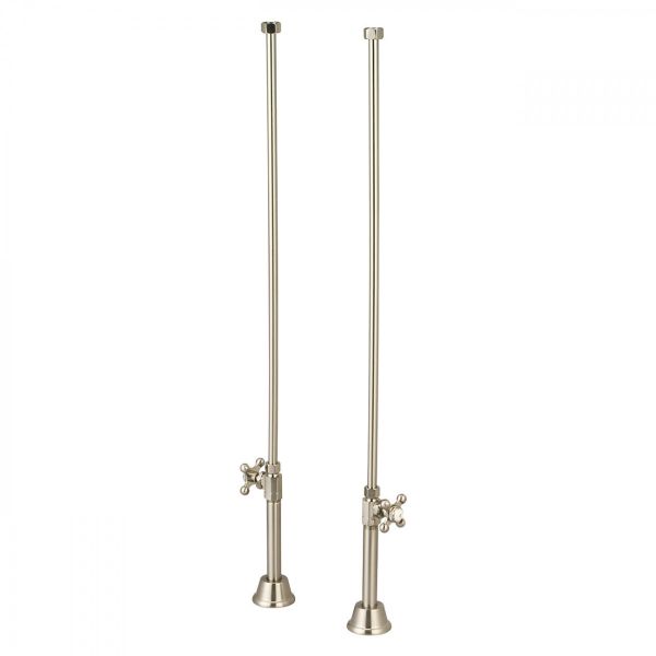 Clawfoot Tub Straight Tub Supply Lines with Shut Off Valves
