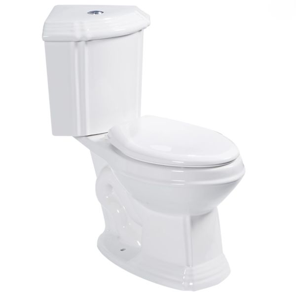 Elongated Two-Piece Corner Toilet
