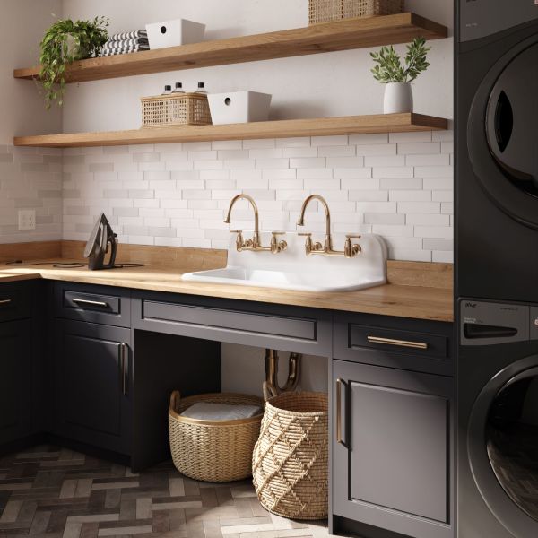 Nicholas 36 Inch Cast Iron Kitchen / Bathroom Sink 2 Pair of 8