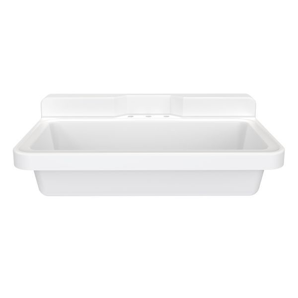 Alexander 48 Inch Cast Iron Wall Mount Farmhouse Trough Sink