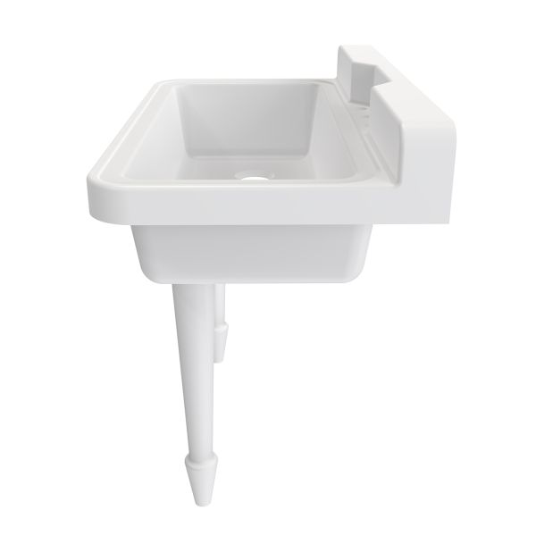 Benjamin 48 Inch Cast Iron Wall Mount Farmhouse Trough Sink