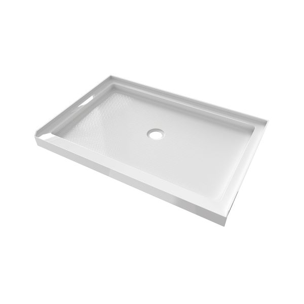 Maidstone Rejuvenate 32 in. D x 48 in. W x 2 3/4 in. H Center Drain Single Threshold Shower Base in White