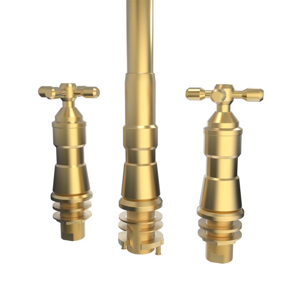 Widespread Kitchen Faucet With Pull Down Spring Spout