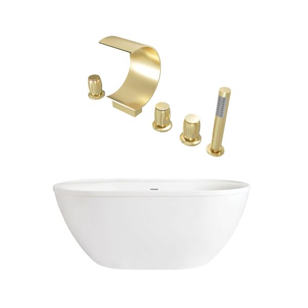 Jackson Acrylic Double Ended Freestanding Tub Package
