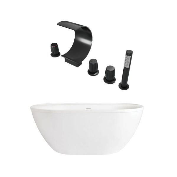 Jackson Acrylic Double Ended Freestanding Tub Package