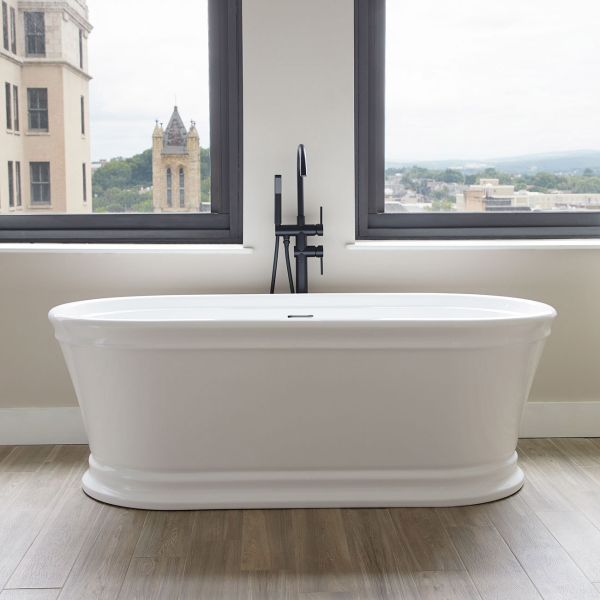 Alta 67 Inch Acrylic Double Ended Freestanding Tub