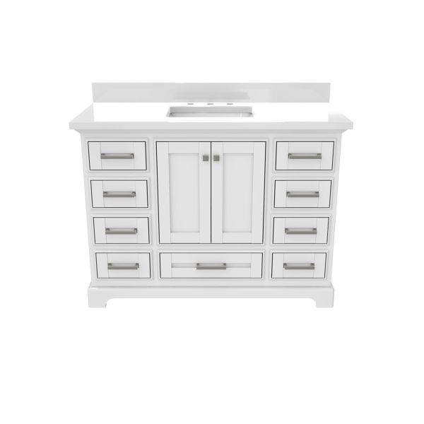 Hampshire 48 Inch Oak Vanity with Rectangle Sink