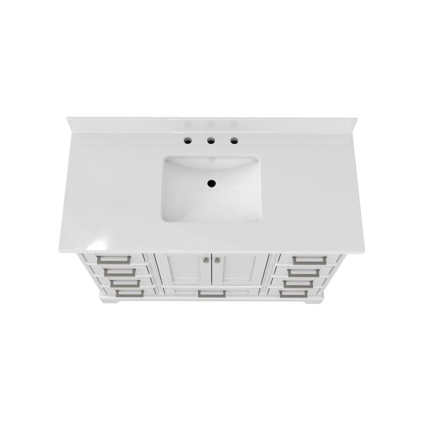 Hampshire 48 Inch Oak Vanity with Rectangle Sink